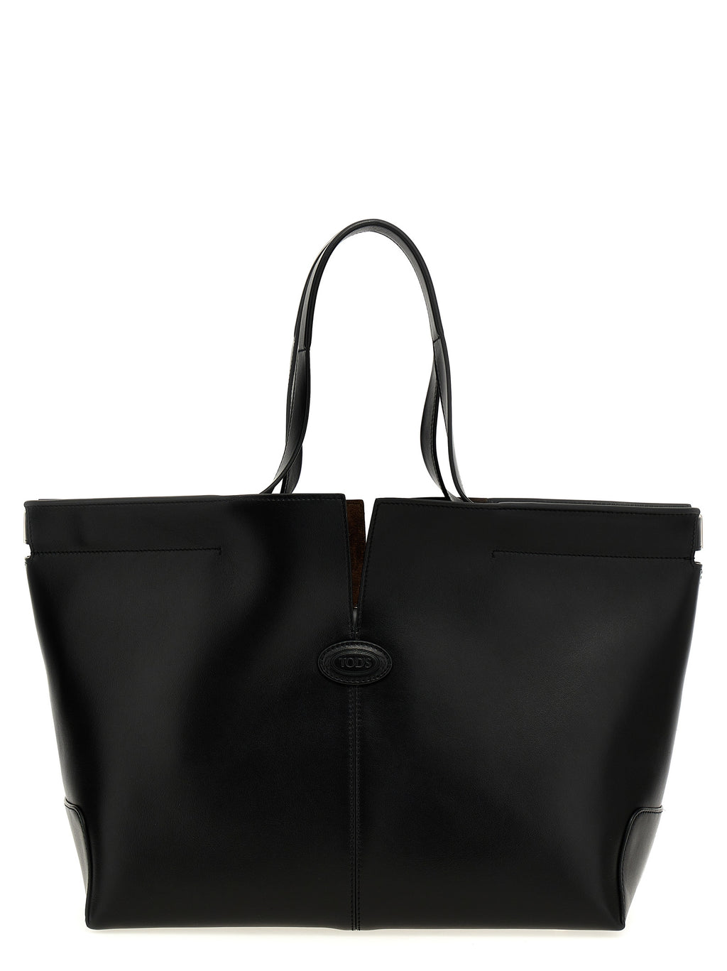 Tod's Black Calfskin Tote Bag