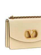 Valentino Garavani White Calfskin Shoulder Bag