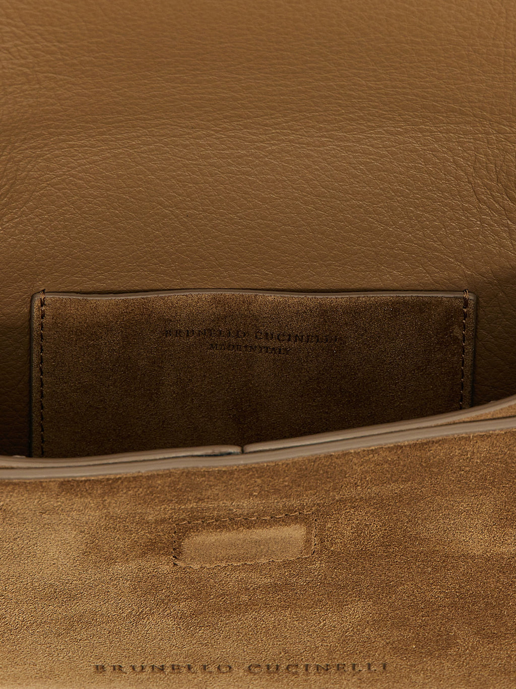 Brunello Cucinelli Brown Calfskin Clutch Bag