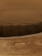 Brunello Cucinelli Brown Calfskin Clutch Bag