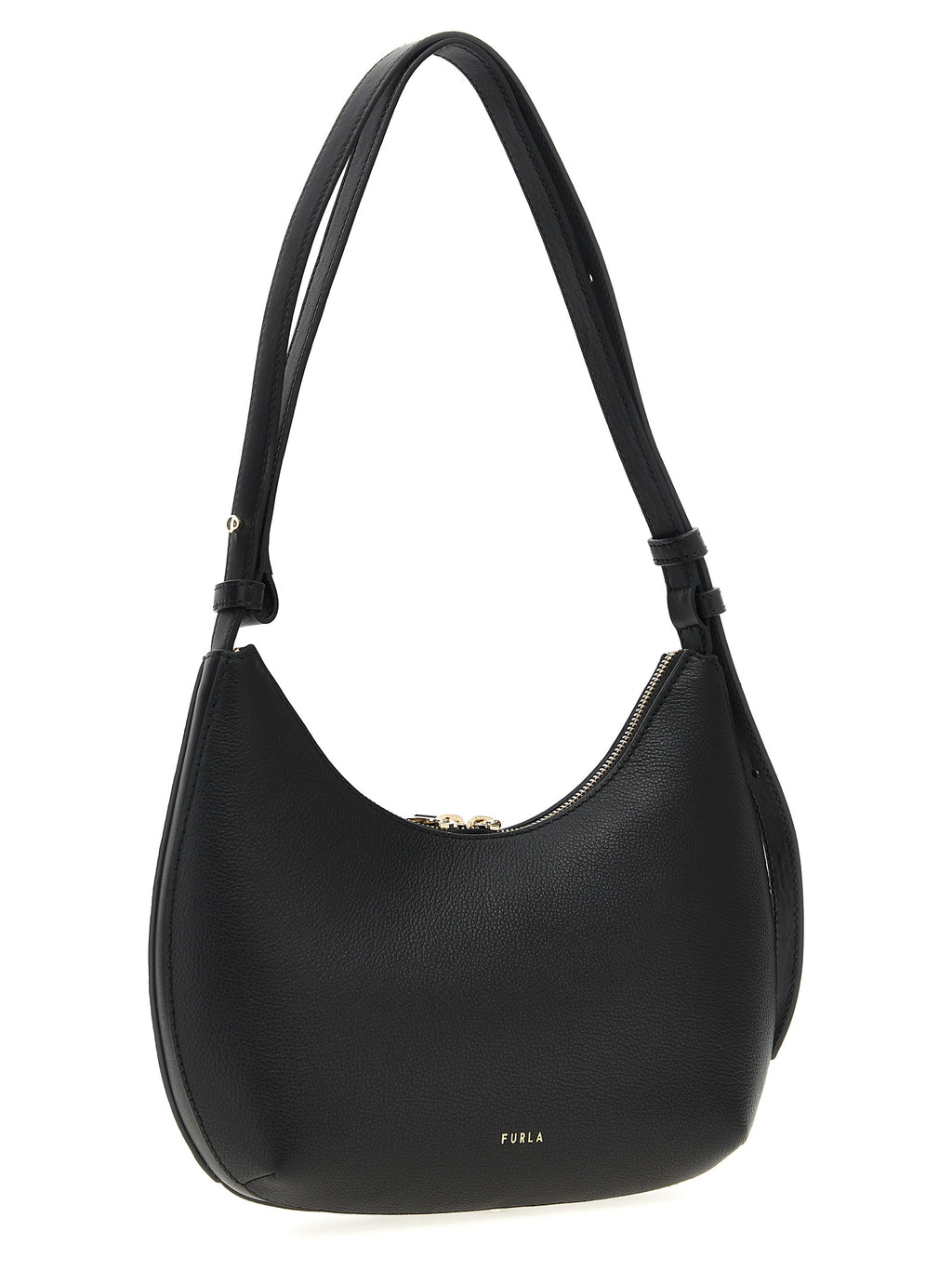 Furla Black Leather Shoulder Bag