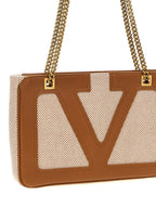 Valentino Garavani Beige Cotton Tote Bag