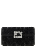 Roger Vivier Black Viscose Clutch Bag