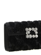 Roger Vivier Black Viscose Clutch Bag