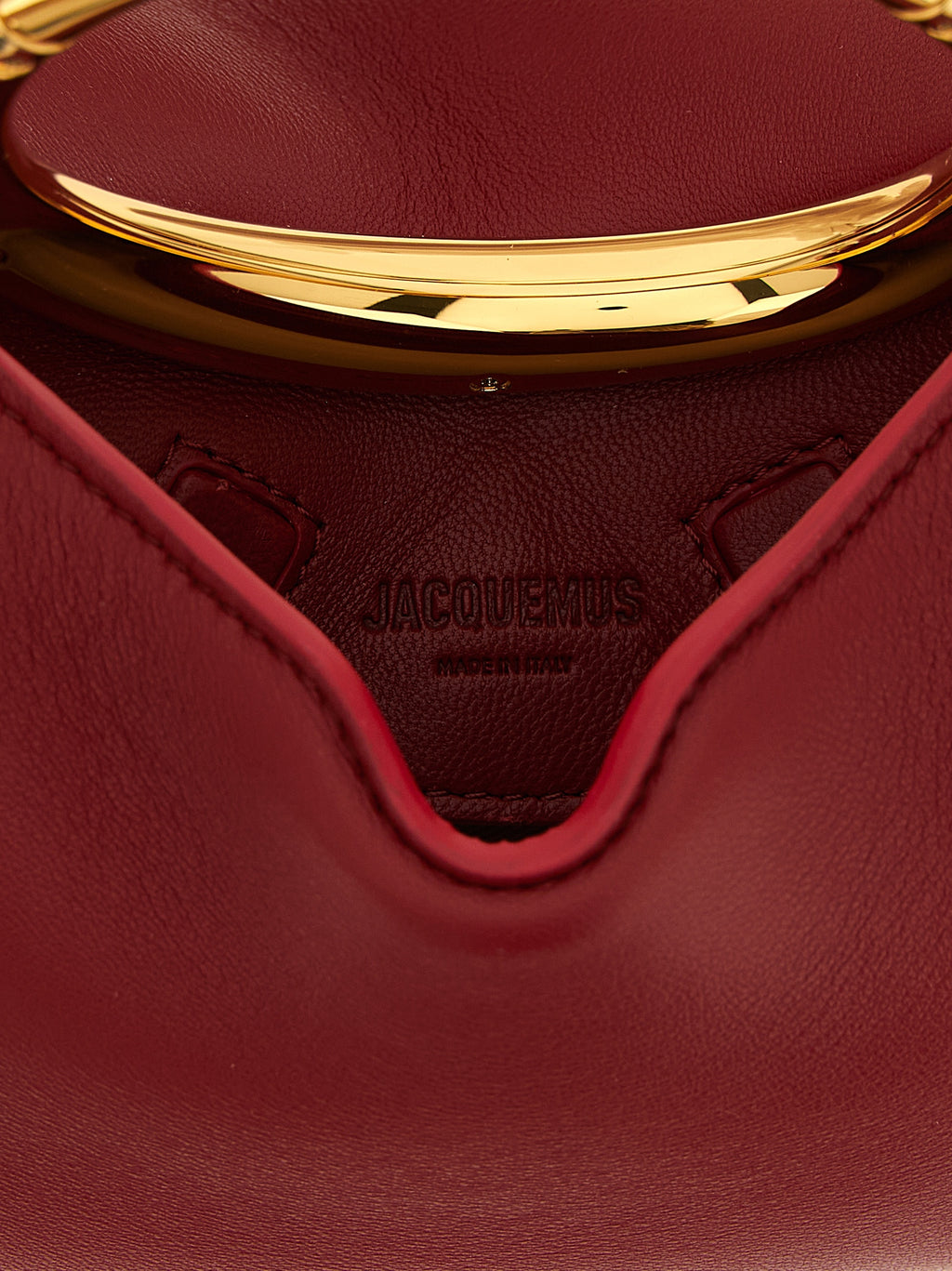 Jacquemus Red Lamb Leather Handbag