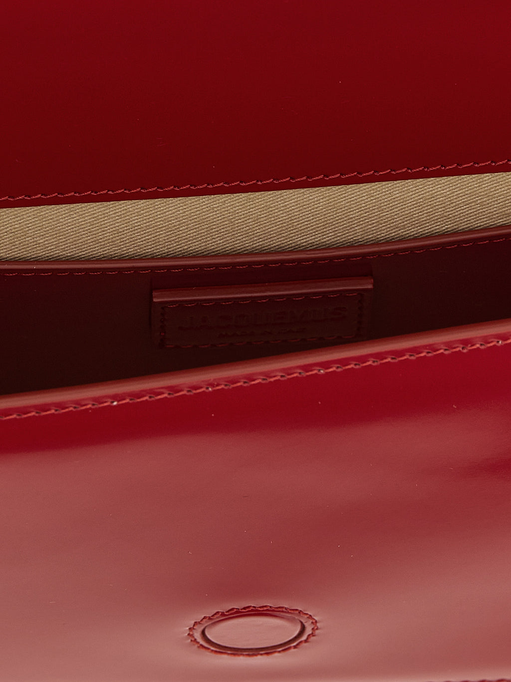 Jacquemus Red Calfskin Shoulder Bag