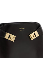 Ferragamo Brown Calfskin Crossbody Bag