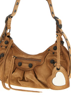Balenciaga Brown Calfskin Shoulder Bag