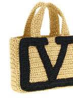Valentino Garavani Black Viscose Tote Bag