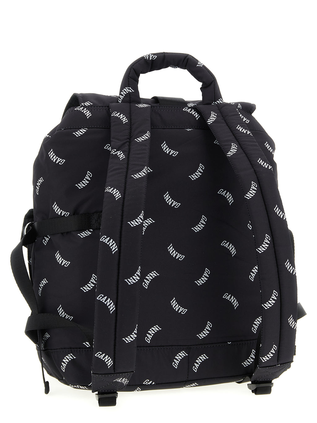 Ganni Black Polyester Backpack