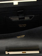 Tom Ford Black Goatskin Shoulder Bag
