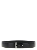 Tom Ford Black Calfskin Regular Belt