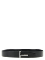 Tom Ford Black Calfskin Regular Belt