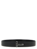 Tom Ford Black Calfskin Regular Belt