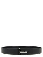Tom Ford Black Calfskin Regular Belt