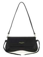 Twinset Black Leather Shoulder Bag