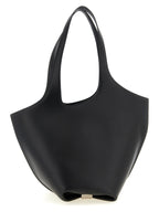 The Attico Black Calfskin Shoulder Bag