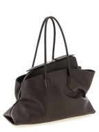 The Attico Brown Calfskin Shoulder Bag