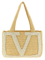 Valentino Garavani White Viscose Tote Bag