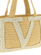 Valentino Garavani White Viscose Tote Bag