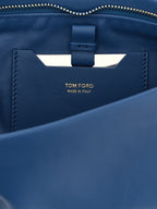 Tom Ford Blue Lambskin Clutch Bag