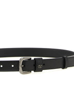 Valentino Garavani Black Calfskin Regular Belt