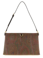 Etro Brown Cotton Clutch Bag