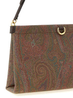 Etro Brown Cotton Clutch Bag