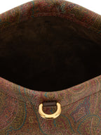 Etro Brown Cotton Clutch Bag