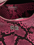 Ganni Fuchsia Recycled Polyester Handbag