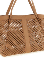 Twinset Brown Polyethylene Tote Bag