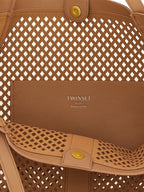 Twinset Brown Polyethylene Tote Bag