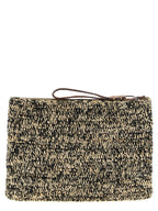 Ibeliv Bicolor Raffia Clutch Bag