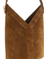 Saint Laurent Brown Calfskin Shoulder Bag