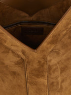 Saint Laurent Brown Calfskin Shoulder Bag