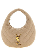 Saint Laurent Beige Lamb Leather Handbag