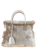 Maison Margiela Silver Lambskin Handbag