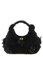 Ganni Black Organic Cotton Handbag