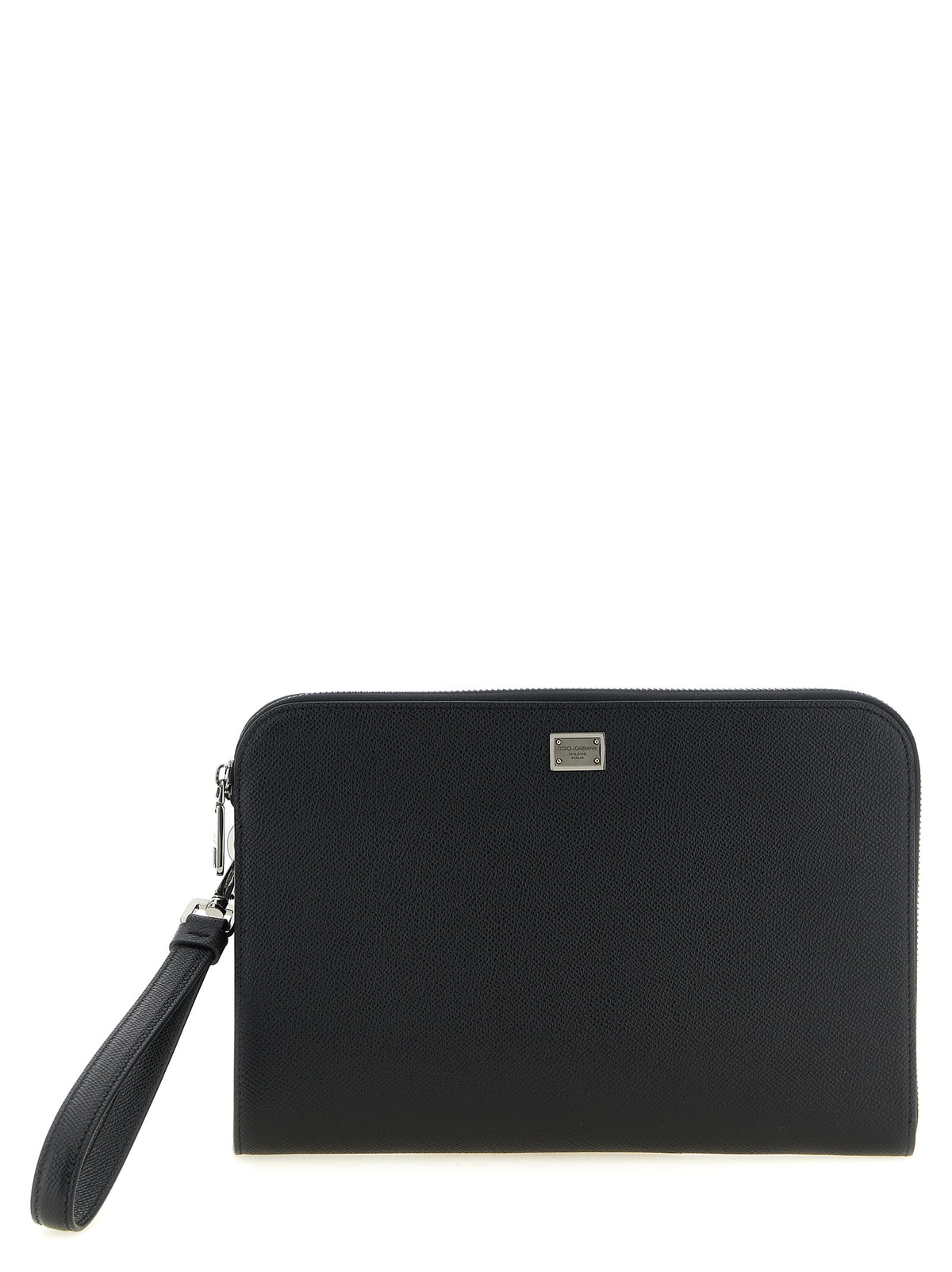 Dolce & Gabbana Black Calfskin Clutch Bag