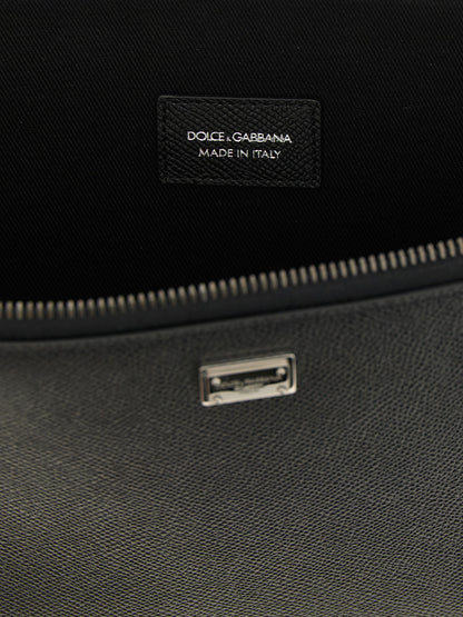 Dolce & Gabbana Black Calfskin Clutch Bag