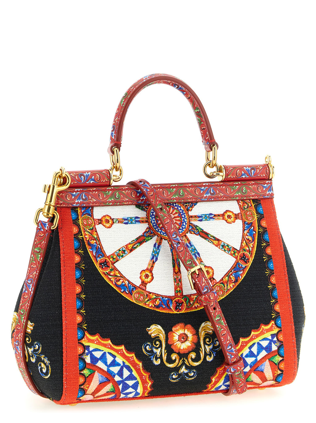 Dolce & Gabbana Multicolor Cotton Handbag