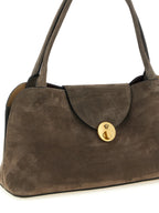 Versace Brown Calfskin Shoulder Bag