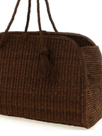 Jacquemus Brown Raffia Tote Bag