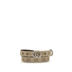 Gucci Beige Fabric Thin Belt