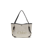 Chloé Gray Cotton Shoulder Bag