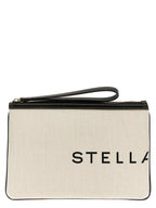 Stella McCartney Beige Cotton Clutch Bag