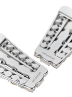 Self-Portrait Silver Cotton Earrings