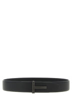 Tom Ford Black Calfskin Belt