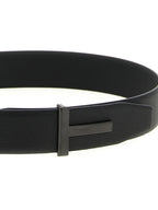 Tom Ford Black Calfskin Belt