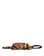 Dolce & Gabbana Brown Tiger Print Nylon Fanny Waist Pack Borse Men Bag